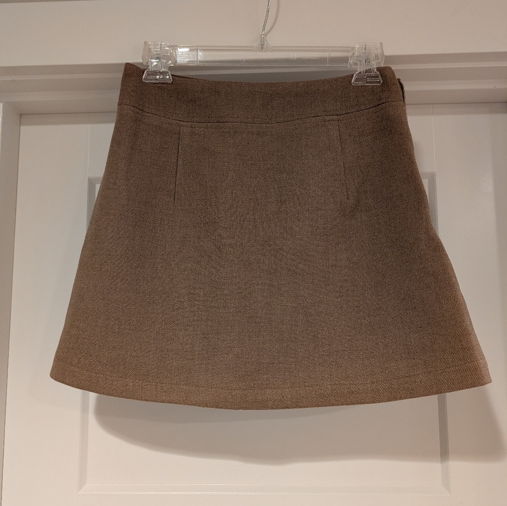 Elegant Tan Women's mini Skirt